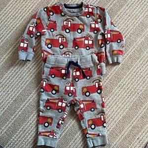 Mini Boden sweatsuit outfit 6-12 mos